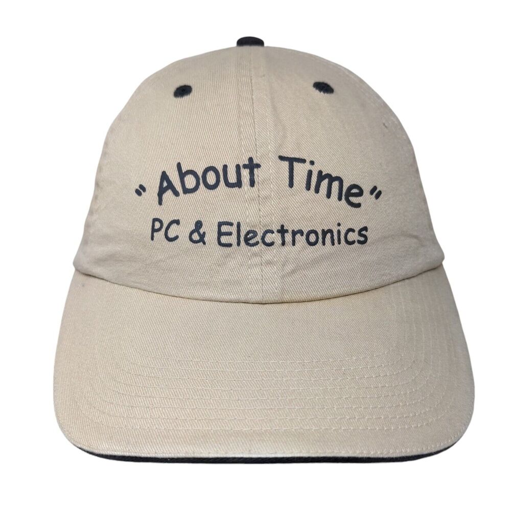 About Time PC & Electronics Slideback Hat Tan OSFA Adjustable Vitronic